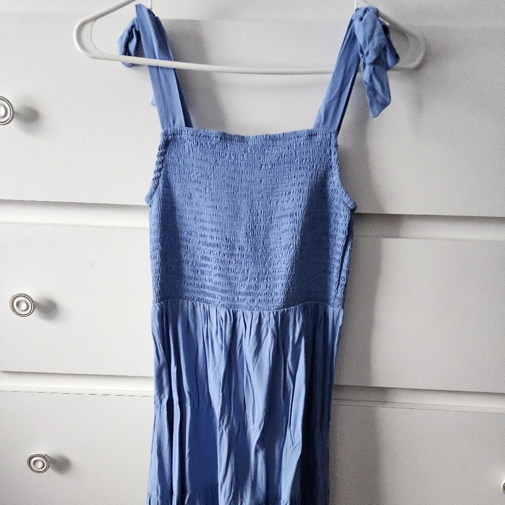 Maurices Light Blue Maxi Dress
